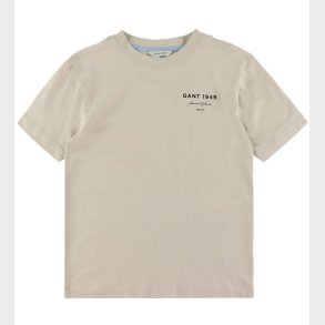 GANT T-shirt - Graphic Script - Soft Oat