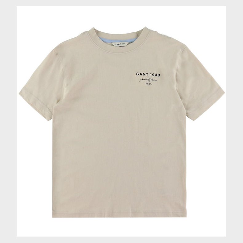 GANT T-shirt - Graphic Script - Soft Oat