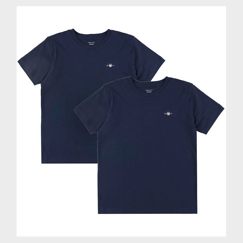 GANT T-shirt - 2-pak - Marine