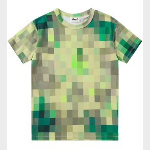Molo T-shirt - Riley - Green Pixels
