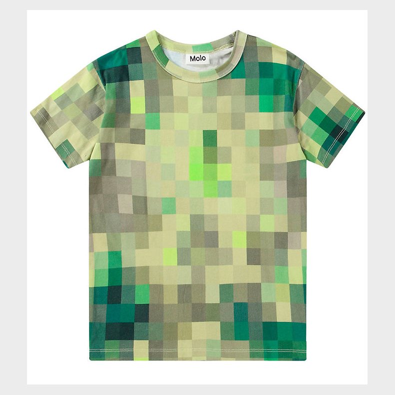 Molo T-shirt - Riley - Green Pixels