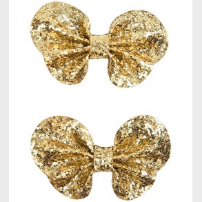 Sofie Schnoor Hrsljfer - 2-pak - 7x4,5 cm - Gold Glitter