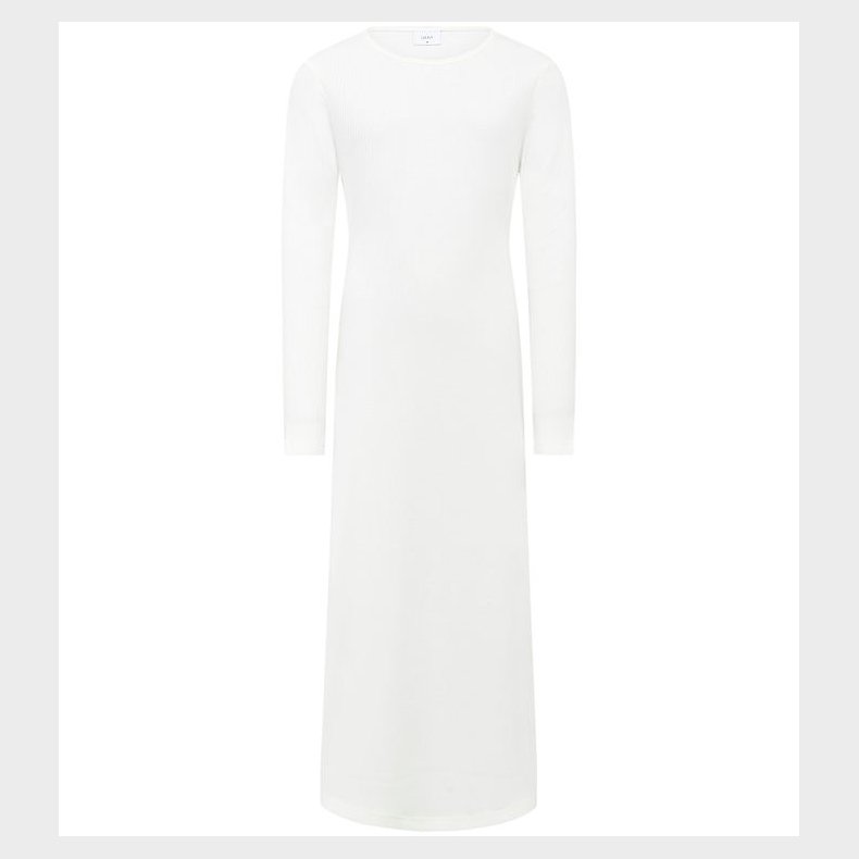 Grunt Kjole - Rib - Malis - Hvid