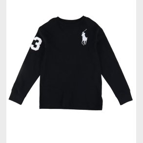 Polo Ralph Lauren Bluse - Sort m. Hvid