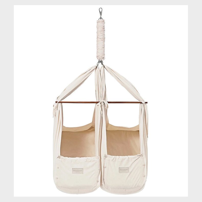 Moonboon Tvillinge-slyngevugge - 70x95 cm - Nature