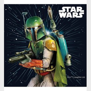 Decorata Party Servietter - 20-pak - 33x33 cm - Star Wars Galaxy