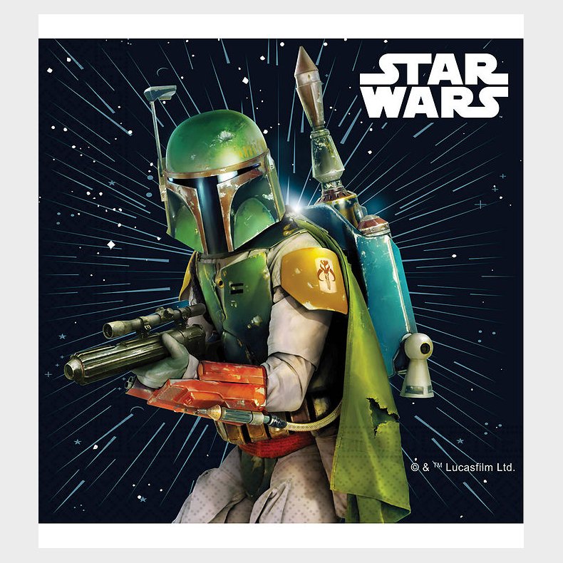 Decorata Party Servietter - 20-pak - 33x33 cm - Star Wars Galaxy