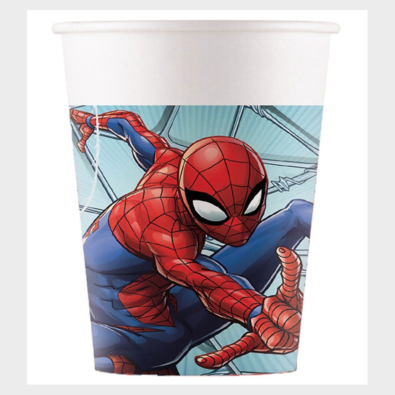 Decorata Party Papkrus - 8-pak - 200 ml - Spider-Man Crime Fight