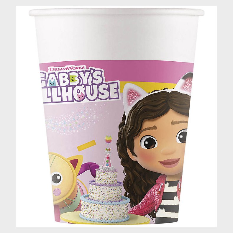 Decorata Party Papkrus - 8-pak - 200 ml - Gabby's Dollhouse