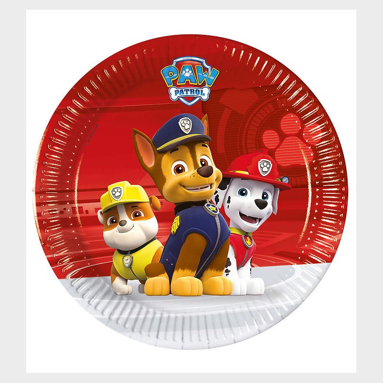 Decorata Party Paptallerkner - 8-pak - 19,5 cm - Paw Patrol Read