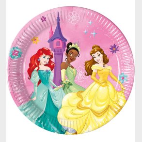 Decorata Party Paptallerkner - 8-pak - 19,5 cm - Princess Live Y