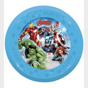 Decorata Party Plastiktallerkner - 4-pak - 21 cm - Avengers Infi