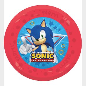 Decorata Party Plastiktallerkner - 4-pak - 21 cm - Sonic Speed