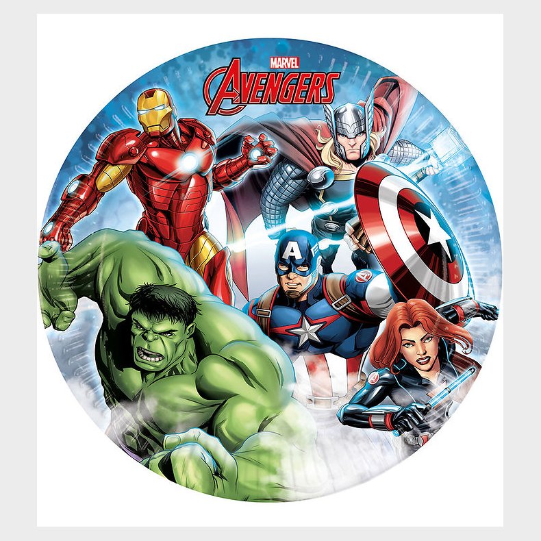 Decorata Party Paptallerkner - 8-pak - 23 cm - Avengers Infinity