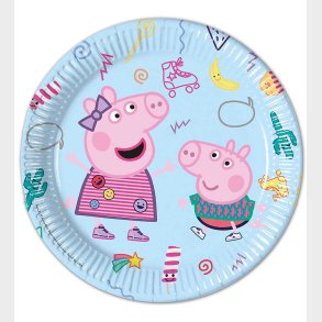 Decorata Party Paptallerkner - 8-pak - 23 cm - Peppa Pig Messy P