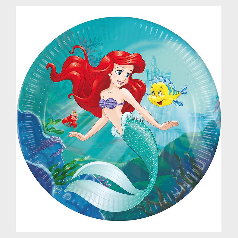 Decorata Party Paptallerkner - 8-pak - 23 cm - Ariel Curious