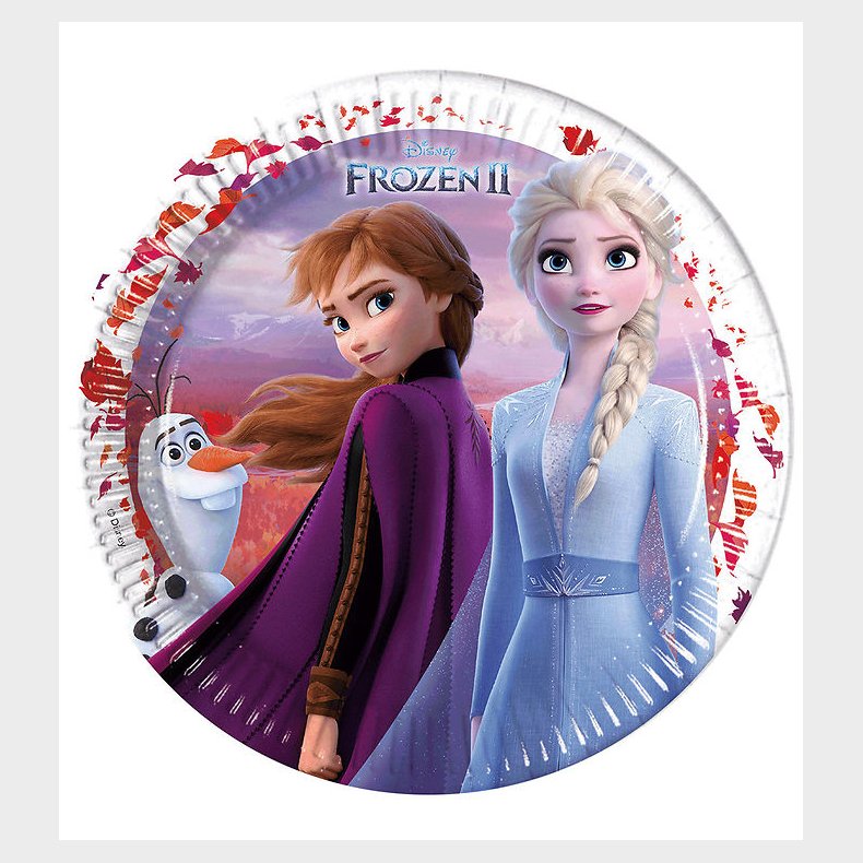 Decorata Party Paptallerkner - 8-pak - 23 cm - Frozen II