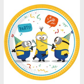 Decorata Party Paptallerkner - 8-pak - 23 cm - Minions: The Rise