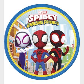 Decorata Party Paptallerkner - 8-pak - 23 cm - Spidey & His Amaz