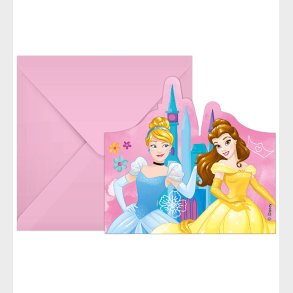 Decorata Party Invitationer - 6-pak - Princess Live Your Story