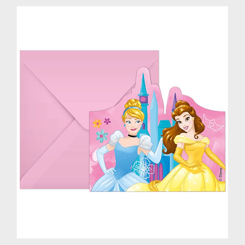 Decorata Party Invitationer - 6-pak - Princess Live Your Story