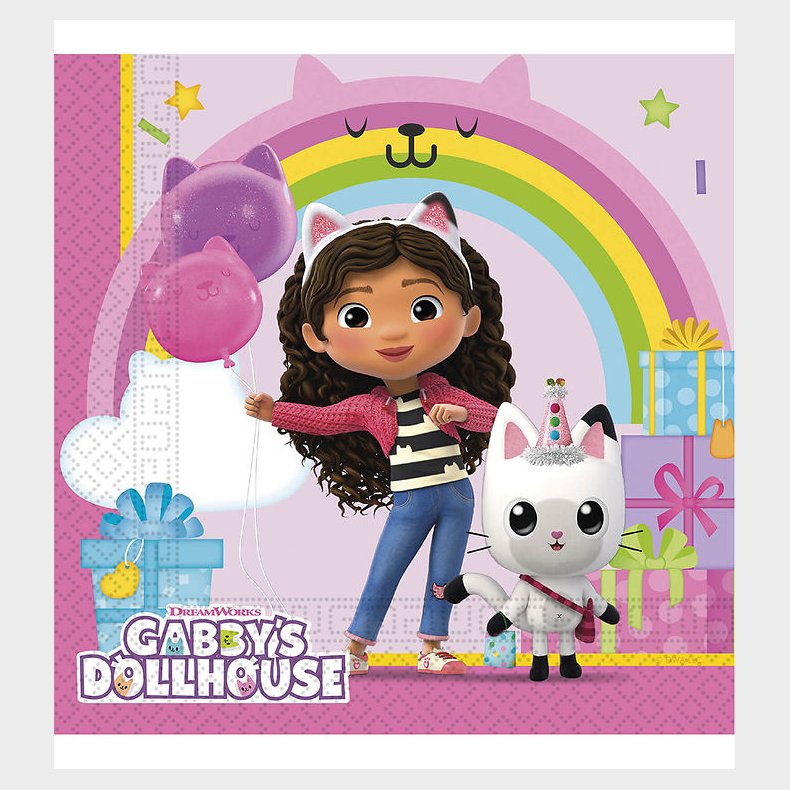 Decorata Party Servietter - 20-pak - 33x33 cm - Gabby's Dollhous