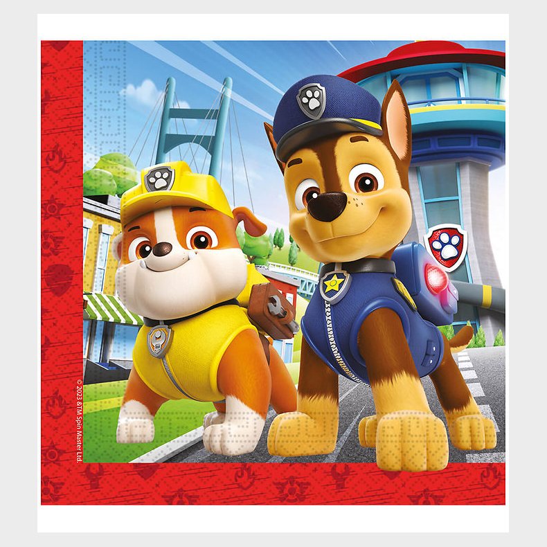 Decorata Party Servietter - 20-pak - 33x33 cm - Paw Patrol Rescu