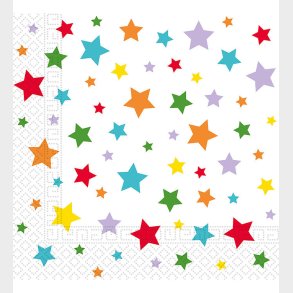 Decorata Party Servietter - 20-pak - 33x33 cm - Multicolor Brigh