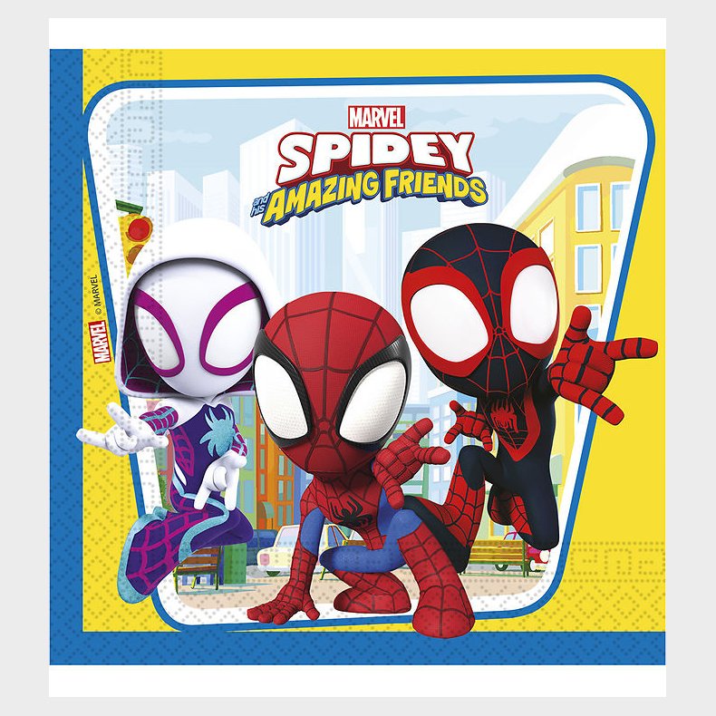Decorata Party Servietter - 20-pak - 33x33 cm - Spidey & His Ama