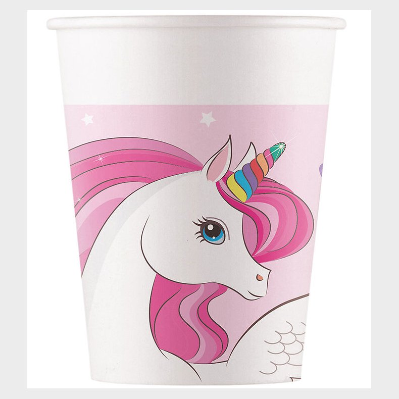 Decorata Party Papkrus - 8-pak - 200 ml - Unicorn Rainbow Colors