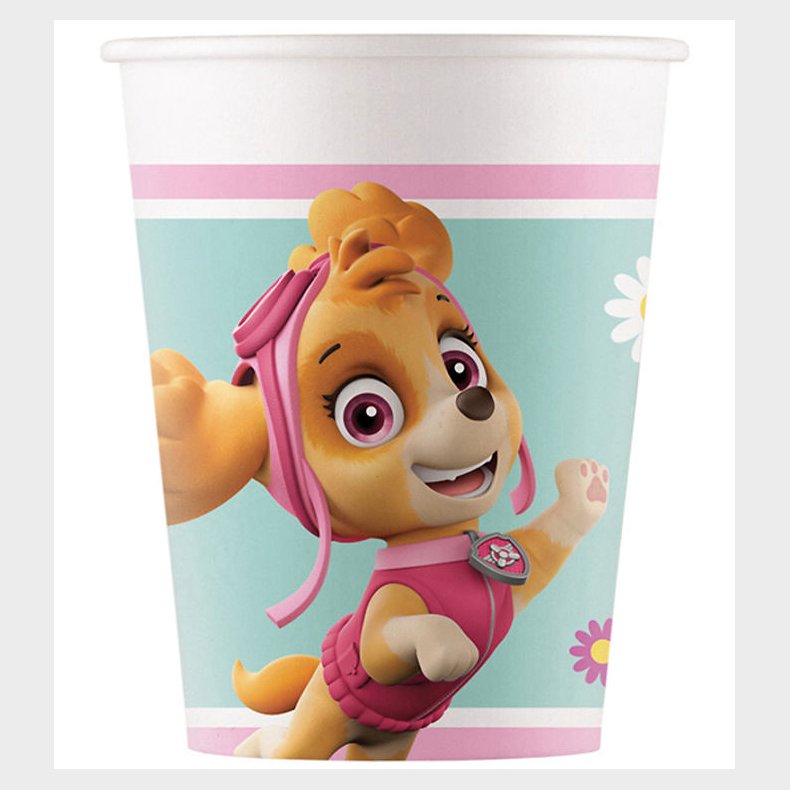 Decorata Party Papkrus - 8-pak - 200 ml - Paw Patrol Skye And Ev