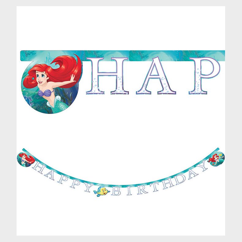 Decorata Party Happy Birthday Banner - Ariel Curious