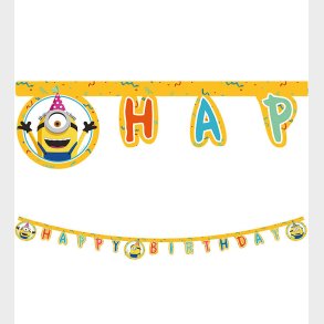 Decorata Party Happy Birthday Banner - Minions The Rise Of Gru