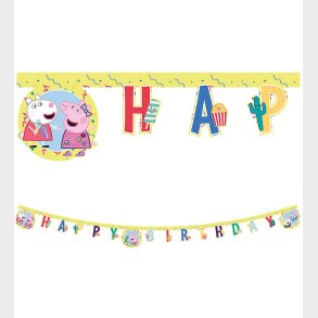 Decorata Party Happy Birthday Banner - Peppa Pig Messy Play