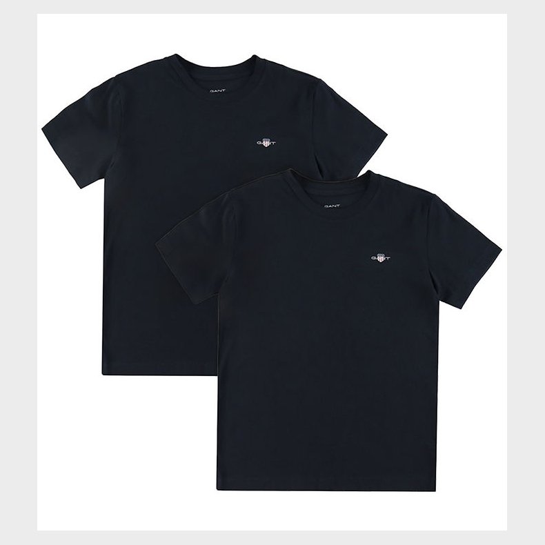 GANT T-shirt - 2-pak - Sort