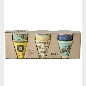 Rice Kopper - Melamin - 6 stk. - 160 ml - Bl/Jungle Print