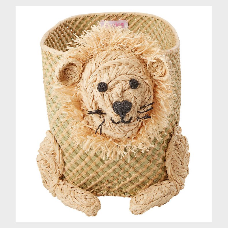 Rice Opbevaringskurv - Raffia/Sgrs - Lille Lve - Natur