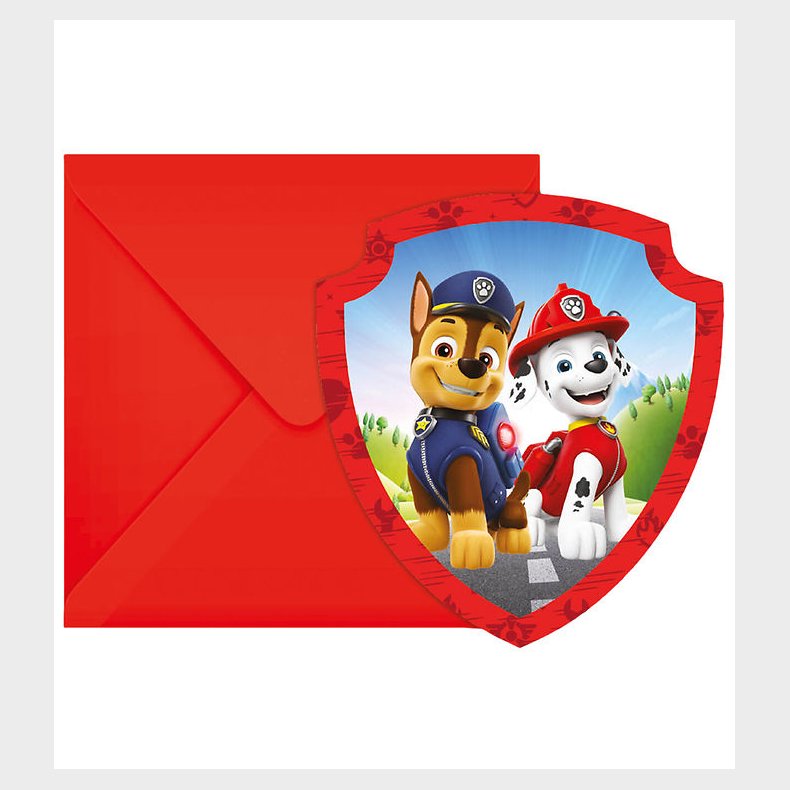 Decorata Party Invitationer - 6-pak - Paw Patrol Rescue Heroes