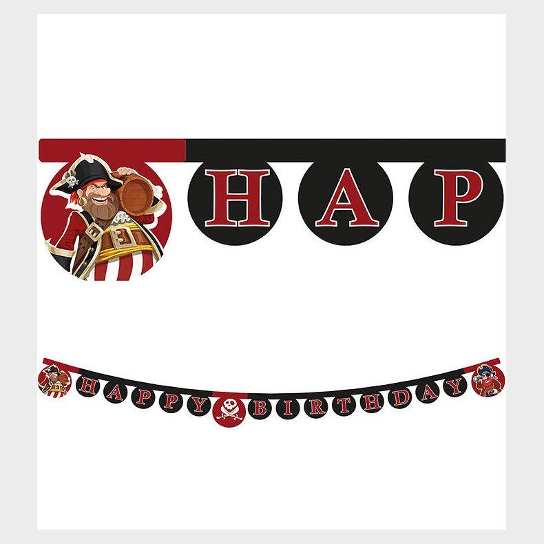 Decorata Party Happy Birthday Banner - Island Pirates
