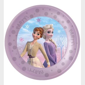Decorata Party Plastiktallerkner - 4-pak - 21 cm - Frozen II Win