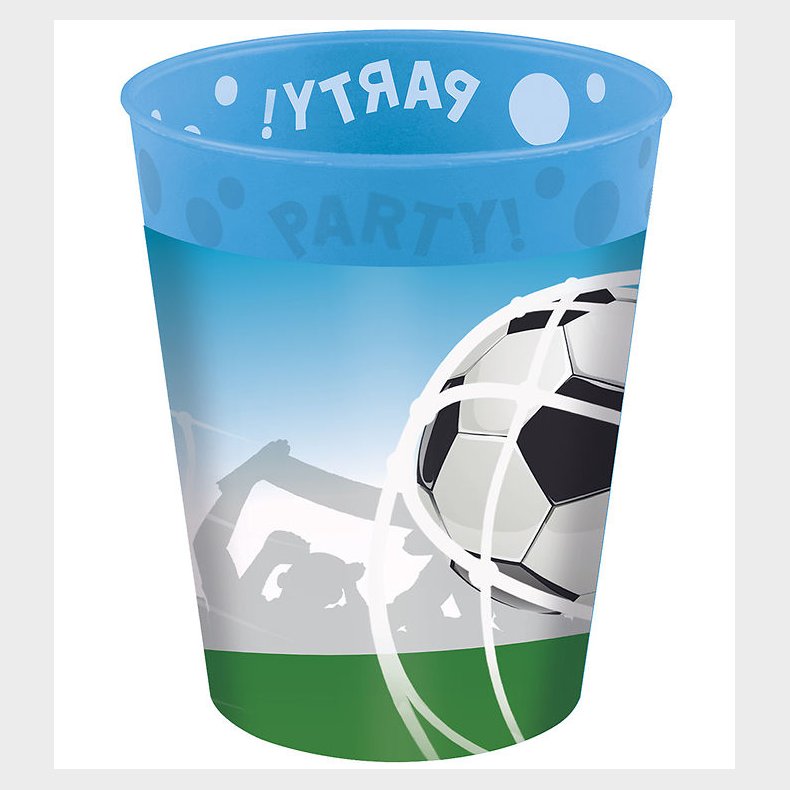 Decorata Party Plastikkopper - 4-pak - 250 ml - Soccer Fans