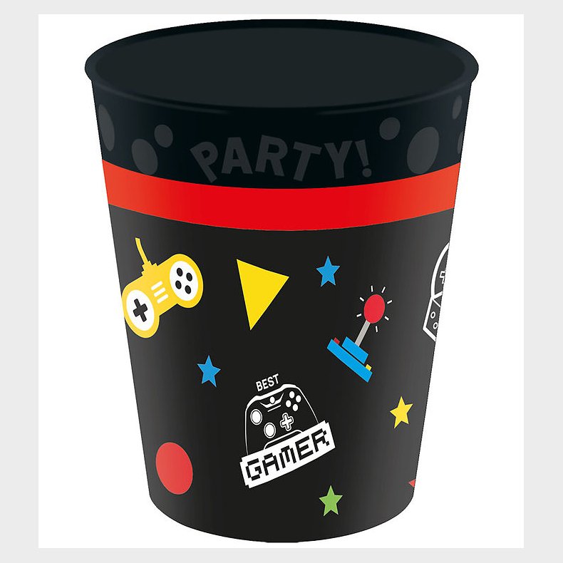 Decorata Party Plastikkopper - 4-pak - 250 ml - Gaming Party