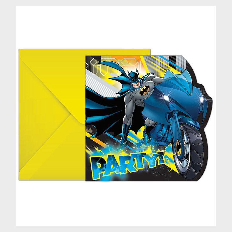Decorata Party Invitationer - 6-pak - Batman Rogue Rage