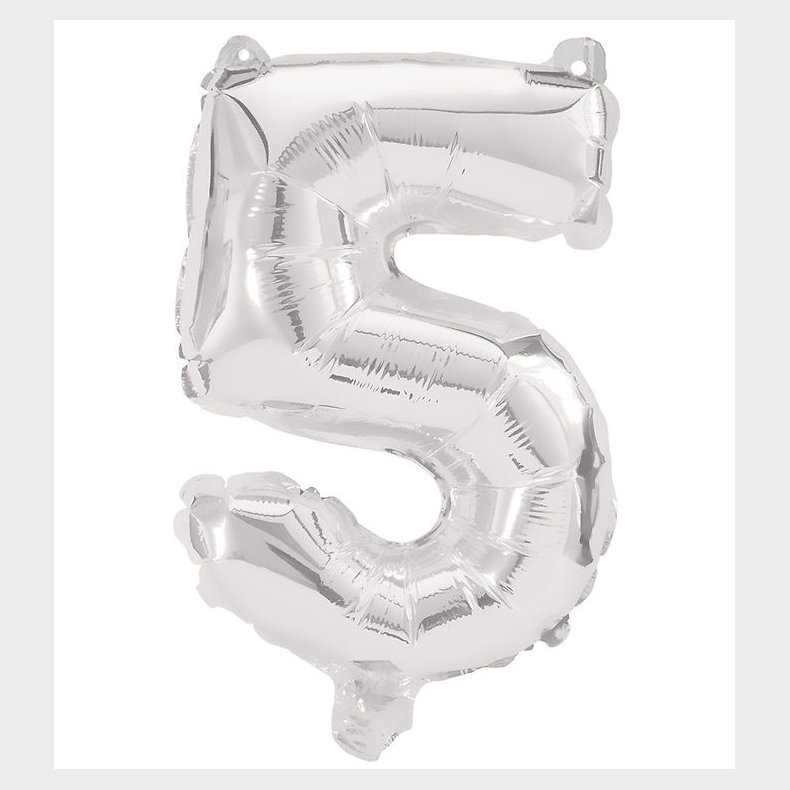 Decorata Party Foileballon - 85 cm - No 5 - Slv