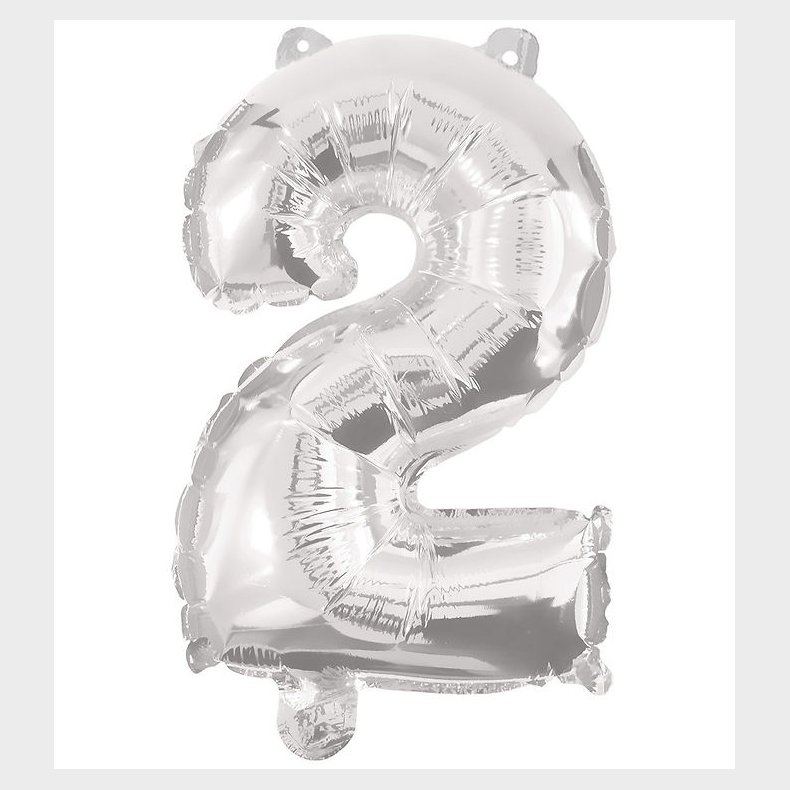 Decorata Party Foileballon - 85 cm - No 2 - Slv
