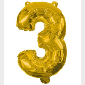 Decorata Party Foileballon - 85 cm - No 3 - Guld
