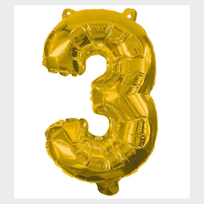 Decorata Party Foileballon - 85 cm - No 3 - Guld