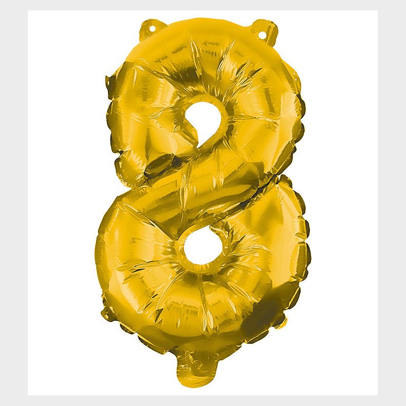 Decorata Party Foileballon - 85 cm - No 8 - Guld