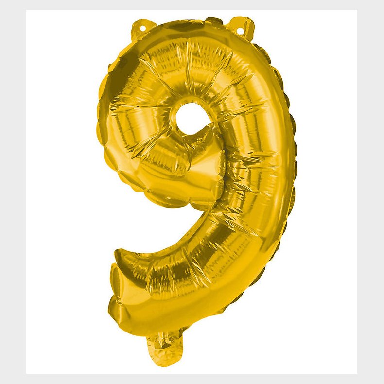 Decorata Party Foileballon - 85 cm - No 9 - Guld