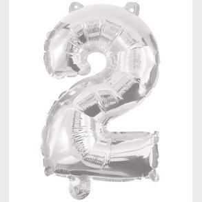 Decorata Party Foileballon - 95 cm - No 2 - Slv